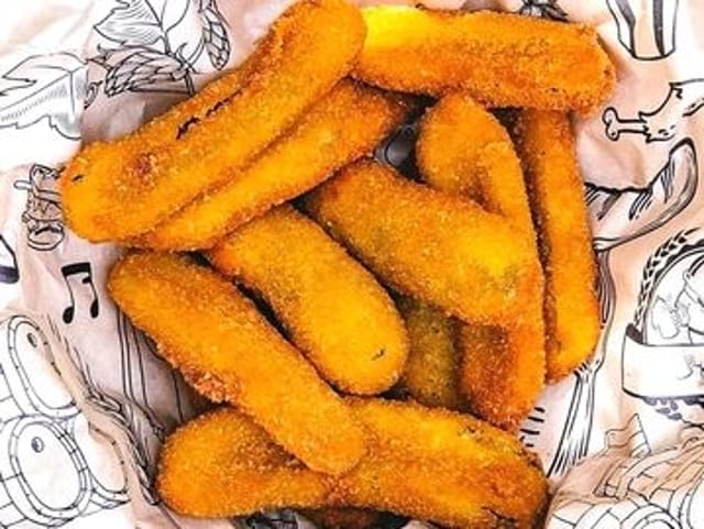 Bavarian Fried Pickles.