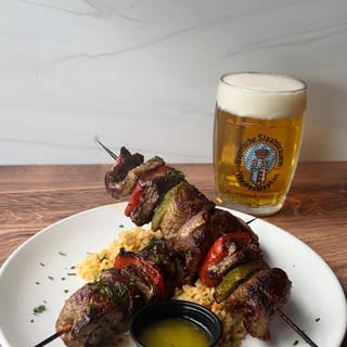 Drunken Steak Skewers